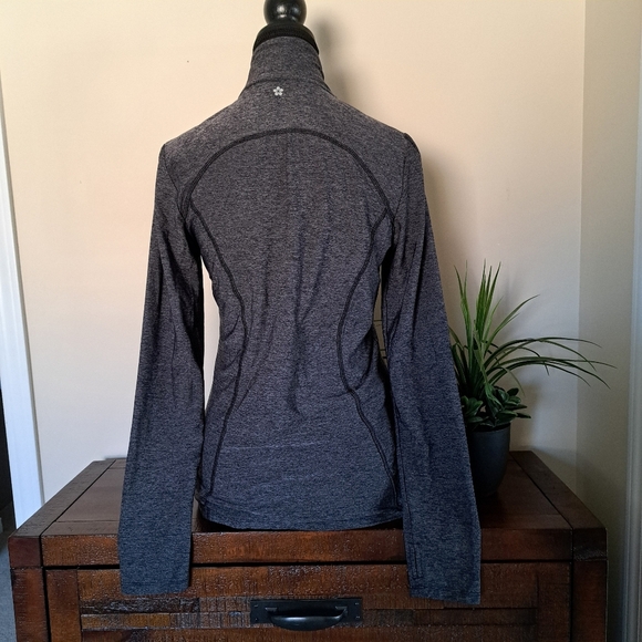 Tuff Athletics Zip Front Active Jacket Grey Medium Activewear Top Long Sleeved - Picture 5 of 10